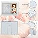 Baby Handprint Kit Picture Frame, Baby Footprint kit Perfect for Newborn Boys and Girls, Baby Shower Registry Gifts, Great Baby Keepsake.