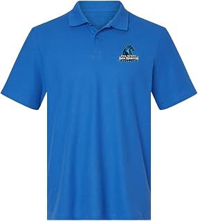 CSUSM Official NCAA Men's 100% Cotton Knit Polo Short Sleeve Shirt, Primary Logo Collection