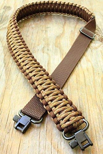 Precision hunting Adjustable Paracord Rifle Gun Sling Strap with Swivels