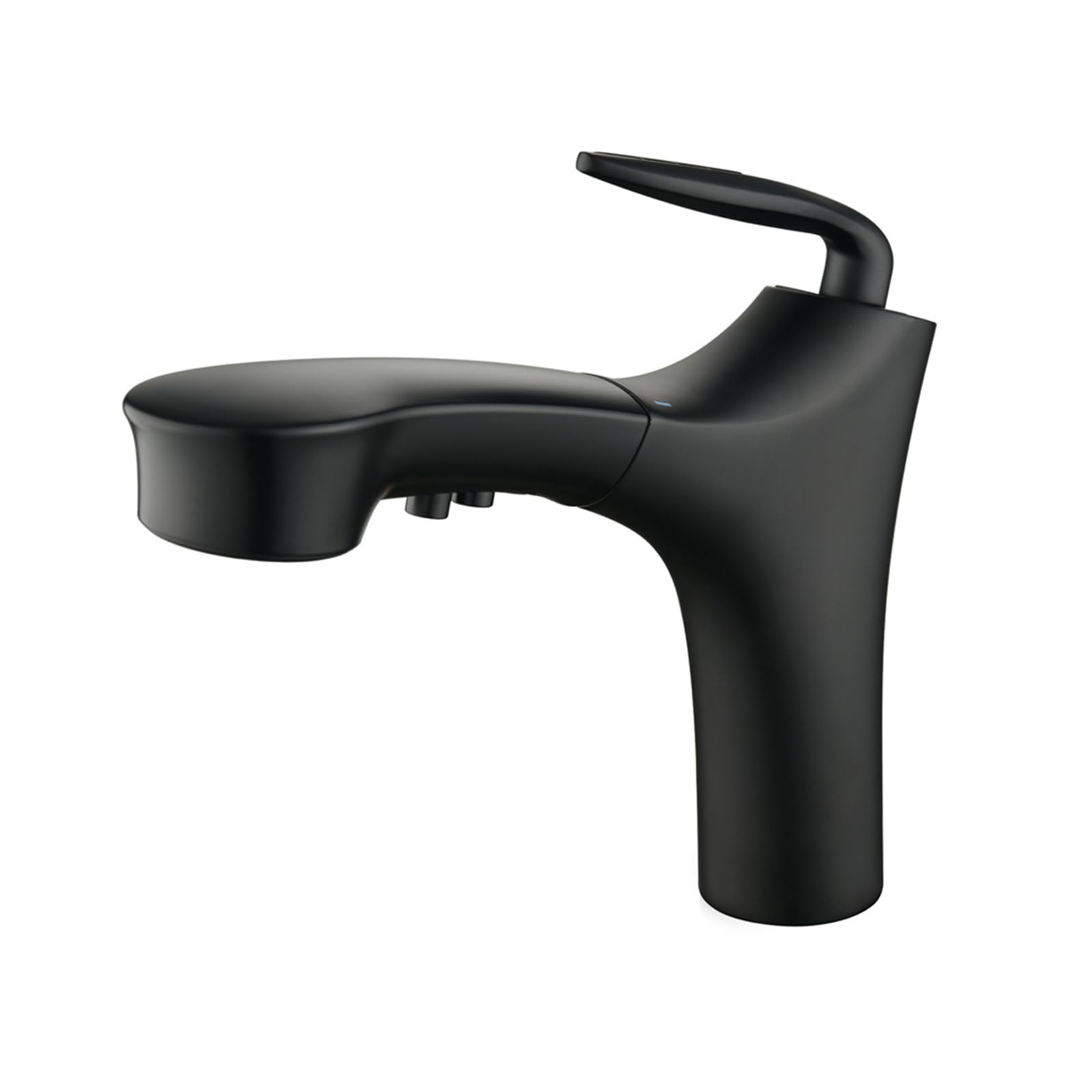 Robinets de lavabo avec douchette extractible monotrou mélangeur noir