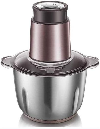 Electric Meat Grinder-Kitchen Mini Food Chopper - Processor, Vegetable Fruit Cutter Onion Slicer Dicer, Robust Stainless Steel Bowl