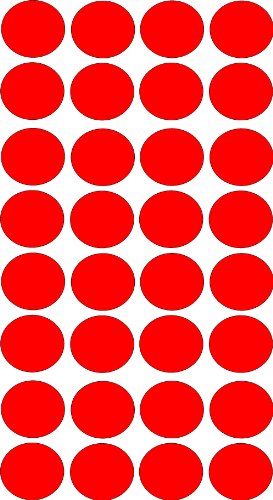 FSSS Ltd Rouge 11 mm Dot/Circulaire Autocollant X 240. même Jour Post Cover