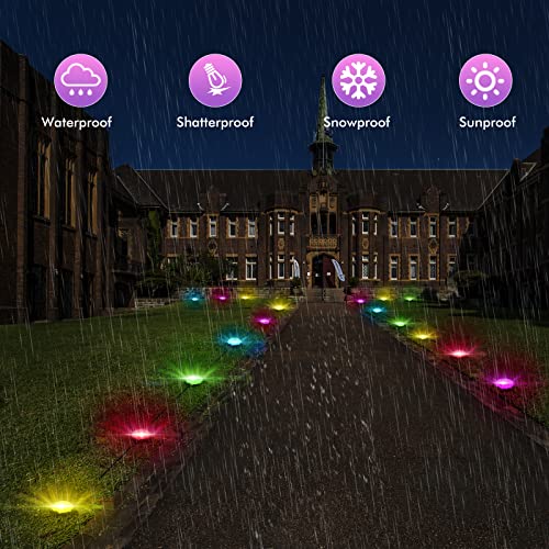 Ipstank Led Landscape Spotlight Lighting With Remote, 4-In-1 5W Rgb 30Ft Color Changing Low Voltage Output, Ip65 Waterproof Outdoor Led Light For Party/Tree/Christmas/Pathway (2 Pack) #TOP1