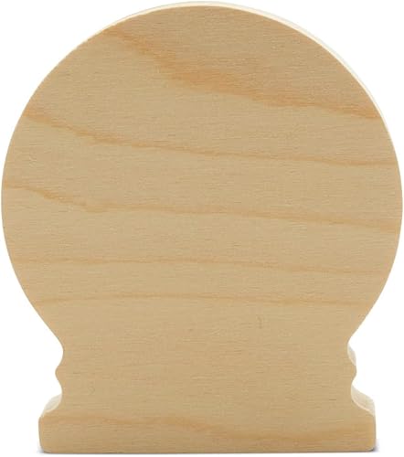 Globo de nieve grueso recortado de 4 pulgadas, paquete de 10 bandejas decorativas de Navidad para decoración de tablón de anuncios y manualidades de