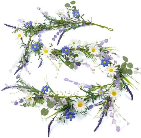 6 FT Farmhouse Spring Garland Country Summer Garlands for Decorat...