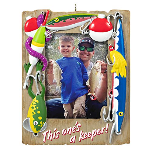 Hallmark Keepsake Christmas Ornament 2020, A Reel Keeper Fishing Photo Frame (1599QGO1951)