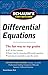 Schaum's Easy Outline of Differential Equations, Revised Edition (Schaum's Easy Outlines)