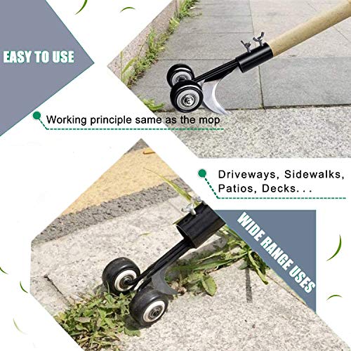 Manual Weeds Snatcher Crack and Crevice Weeding Tool Weed Puller Tool Adjustable Weeding Cleaning Tool Garden Weeder Weed Cleaning Tool Garden Tools for Patio Backyard Sidewalk Garden Lawnl