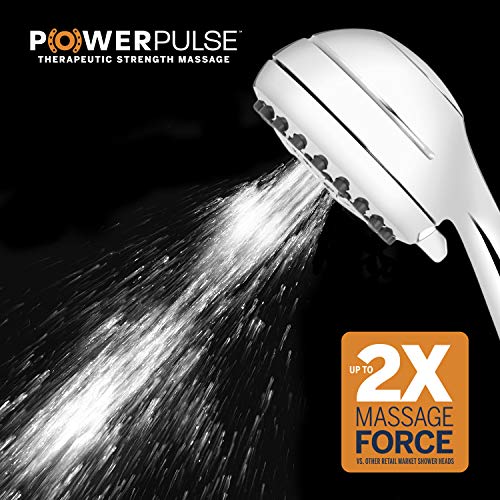 Waterpik Xro-763E Powerpulse Massage Hand Held Shower Head, 1.8 Gpm, Chrome #TOP2