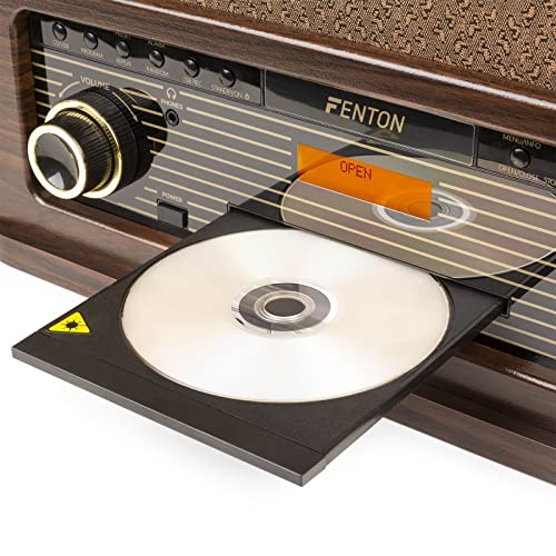 Fenton Memphis Platine Vinyle Bluetooth Dab/FM – Bois Foncé, Lecteur CD/Cassette, MP3, Port USB Lecture et Enregistrement, Prise Casque, Idéal pour Décorer Votre Intérieur et Écouter Vos Musiques - Les Beatles, Paul McCartney, John Lennon, RIngo Starr, George Harrison Fenton Memphis Platine Vinyle Bluetooth Dab/FM - Bois Foncé, Lecteur CD/Cassette, MP3, Port USB Lecture et Enregistrement, Prise Casque, Idéal pour Décorer Votre Intérieur et Écouter Vos Musiques – Image 3
