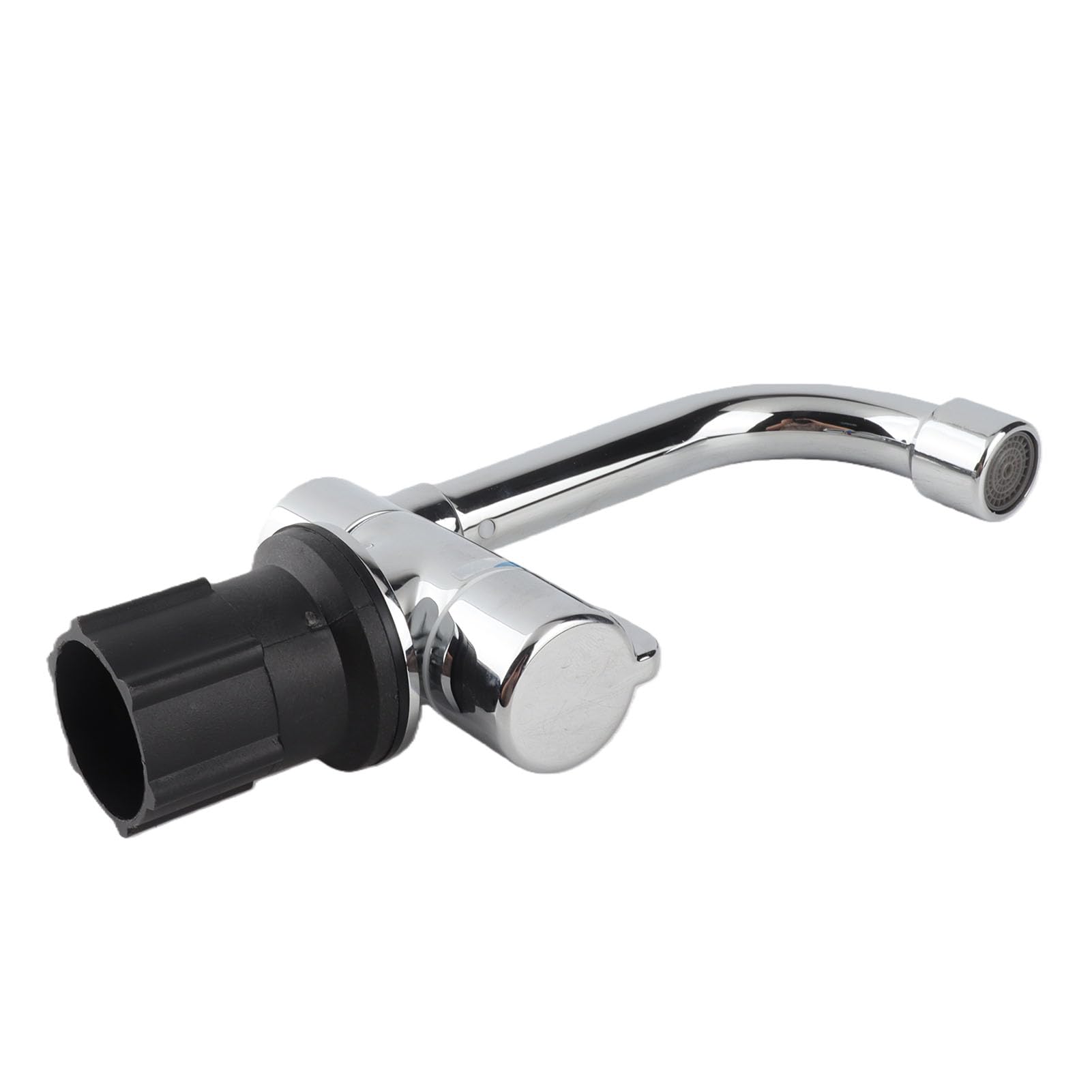Fydun Grifo de agua para vehículos recreativos Grifo de rosca G1 / 2in Salida de agua fría caliente 360 ​​rotación para el baño de la cocina de la caravana de RV