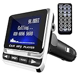Bluetooth FM Transmitter for Car, Wireless Bluetooth Car Adapter FM Transmitter Radio Bluetooth Handsfree Car Kit MP3 Music Player USB Charger with Remote Control