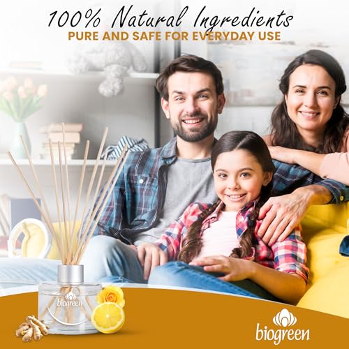 Difusor de Varillas Biogreen Ginger, Lemon & Roses 100 ml miniatura 3