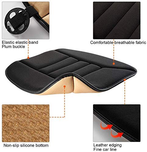 Big Ant Sitzkissen Auto TÜV-geprüfte Orthopädisches Autositzkissen Fahrersitz - Memory Foam Sitzauflage EXTRA DÜNN & ATMUNGSAKTIV Keilkissen Auto, Bürostuhl, PC-Stuhl - rutschfest, 50x40cm (1 Stück)