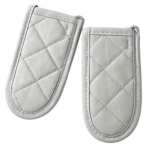 Cast Iron Skillet Handle Covers,Pot Handle Covers Heat Resistant,Pot Holders for Kitchen Heat Resistant,Machine Washable Handle Mitts 2 PCS(Brown)