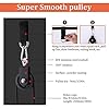 U/R Fitness LAT and Lift Pulley System with 2 Handles,Muscle Strength Training Machine for Triceps Pull Down, Biceps Curl, Back, Forearm, Shoulder-Multi Purpose Exercise Equipment for Home Workouts