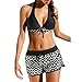 Produktbild Bfmyxgs Frauen Tankini Sets Zweiteiler Bikini-Sets mit Surf Short Boy Shorts Bademode in arm im Meer
