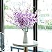 TYEERDEC Orchids Artificial Flowers, 10 Bunches Fake Silk Flowers for Decoration, Long Stem Artificial Flowers for Tall Vase Home Decor Indoor - Purple