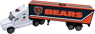 Denco Chicago Bears Semi Truck and Trailer Toy – 1:20 Scale, Push & Go Friction Powered | Official NFL Licensed Logo Semi Truck for Kids & Fans