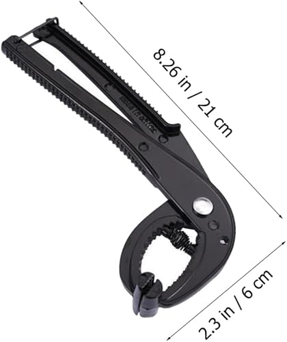 Miniatura 5 de OKUMEYR Pinzas para ollas de piedra, pinzas de cocina de aluminio, soporte de metal, clip de agarre de metal para sartenes calientes, herramientas