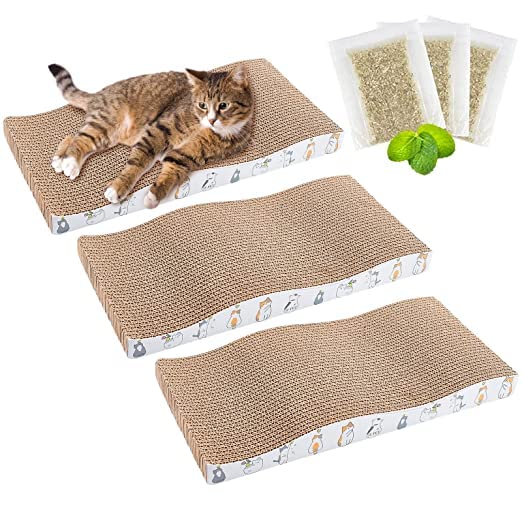 Dog Trust Cat Scratcher Pad Durable Reversible Corrugate Scratch