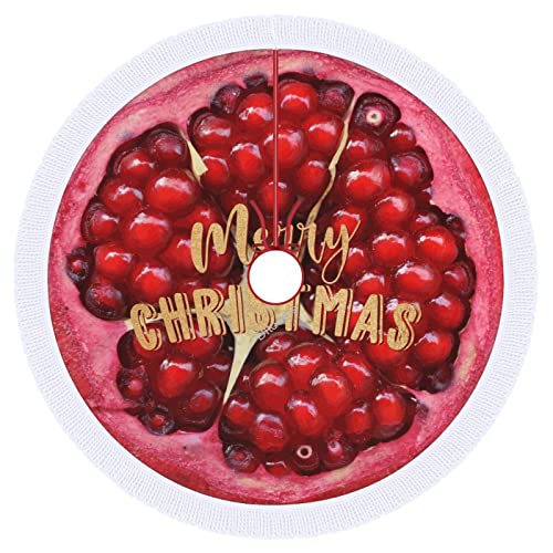 Früchte Weihnachtsbaum Rock 91,4 cm, Quittenbaum Rock Quaste Spitze Weihnachtsbaum Urlaub Ornament Geschenke für Frauen Männer