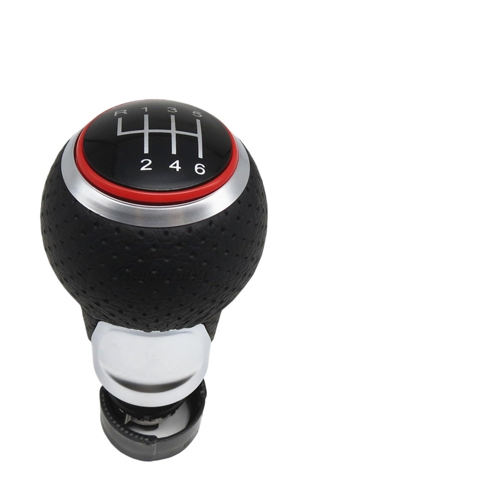 HSUKIHO Car Shift Knob Cover for Passat for Golf MK4 Shifter Car Gear Shift Knob 12mm 5/6 Speed Handle(Red 6 Speed)