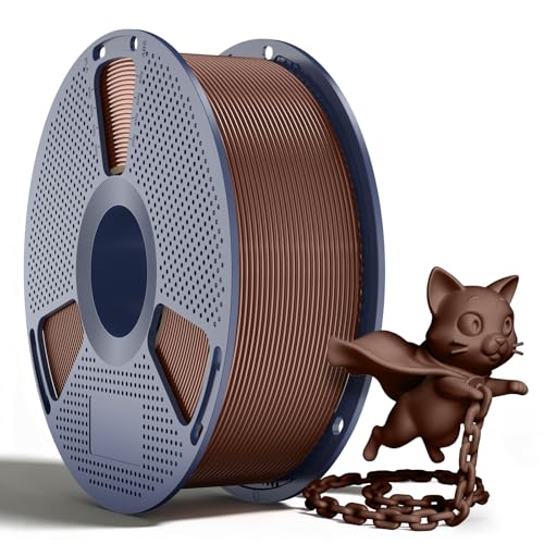 Image of SUNLU PLA+2.0 Filament 1.75mm, Upgraded Tougher & Stronger PLA Plus for 3D Printers, Smooth & Neatly Wound, ±0.02mm Accuracy, 1KG Spool (2.2lbs), Chocolate Brown