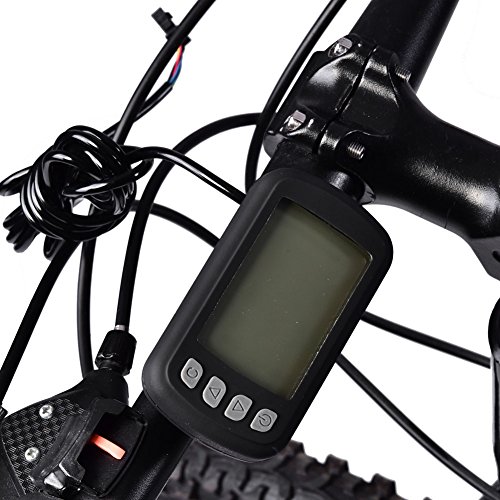 Keenso Controlador de Motor sin escobillas con Panel LCD, 36V/48V 350W Bicicleta eléctrica Controlador de Scooter de Bicicleta eléctrica de montaña Medidor LCD