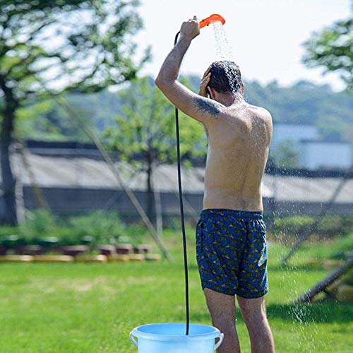 Tragbares 12-V-Autoduschset mit Starker Pumpe, Leicht und Langlebig, Kompakte Größe, Einfache Einrichtung, Geeignet für Camping, Bootfahren