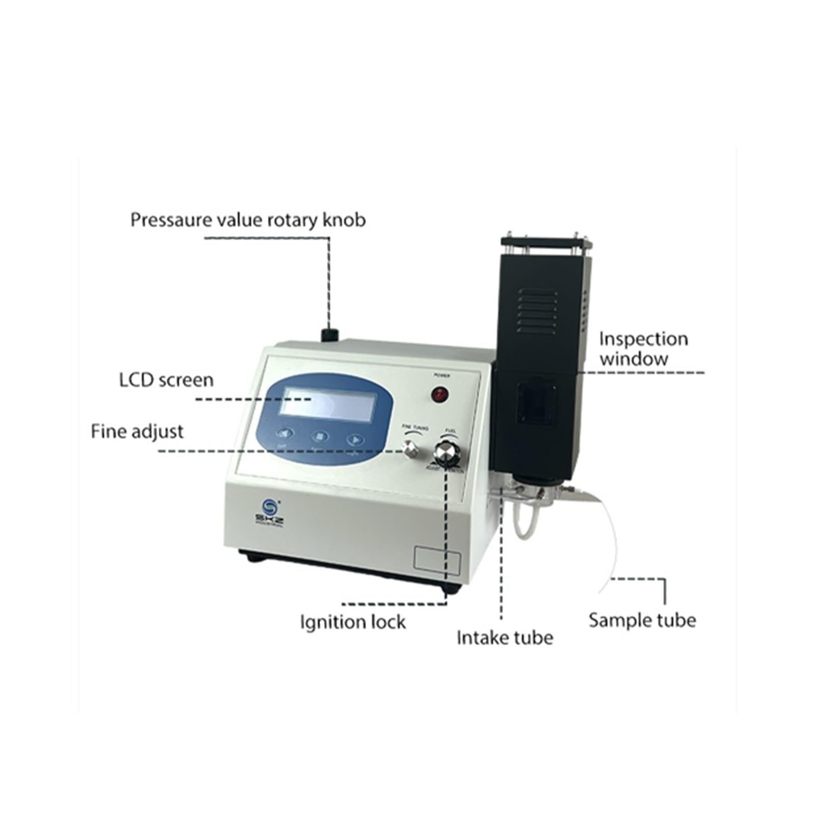Espectrómetro digital de llama para análisis de absorción atómica, equipo de laboratorio para detección de elementos