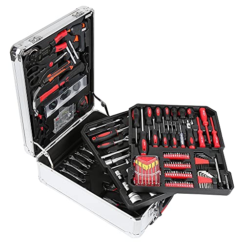 XUANYU 999 tlg. Werkzeugkoffer Befüllt Profi Werkzeugkästen Steckschlüssel Bitsatz Schraubenschlüsseln Zangensatz… – Bild 3