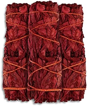 NessaStores 3 California White Sage Smudge Sticks, 3 To 4 Inch Hand Tied, All