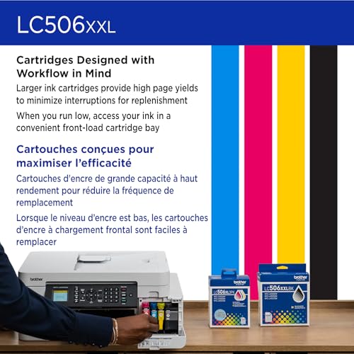 Image of Brother Genuine LC506XXLC Super High Yield Cyan Ink Cartridge (for use INKvestment 4355, 4555, and 4557 Printers)