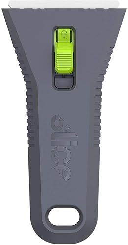 Miniatura 4 de 10593-CS Rascador de utilidad retráctil, hoja de cerámica de bloqueo, libre de óxido, apto para los dedos, agarre cómodo suave al tacto que reduce