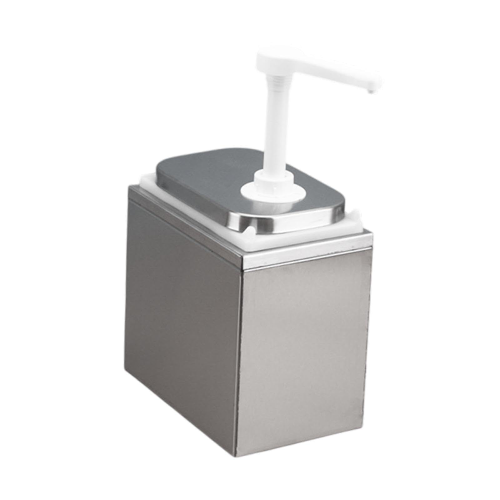 Auslaufsicherer Saucenspender mit Pumpe,2,5 l,inklusive Umverpackung (19 x 19,5 cm), 2, l mit Umkarton