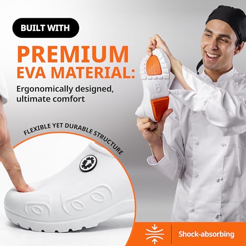 Image of YUNGPRIME Men's and Women's Slip-Resistant Work Shoes - Nursing - Chef Shoes