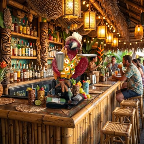 Estatua Parrot Butler Decoración