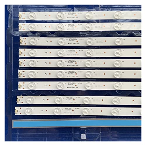 ROTEMADEGG LED Backlight Strip 8 lamp Compatible with 48" TV HITACHI 48C6 LS48H310G LE48G520N LE48D8-03(D) 30348008220 LE48B510F LSC480HN10 (Color : 10pieces)