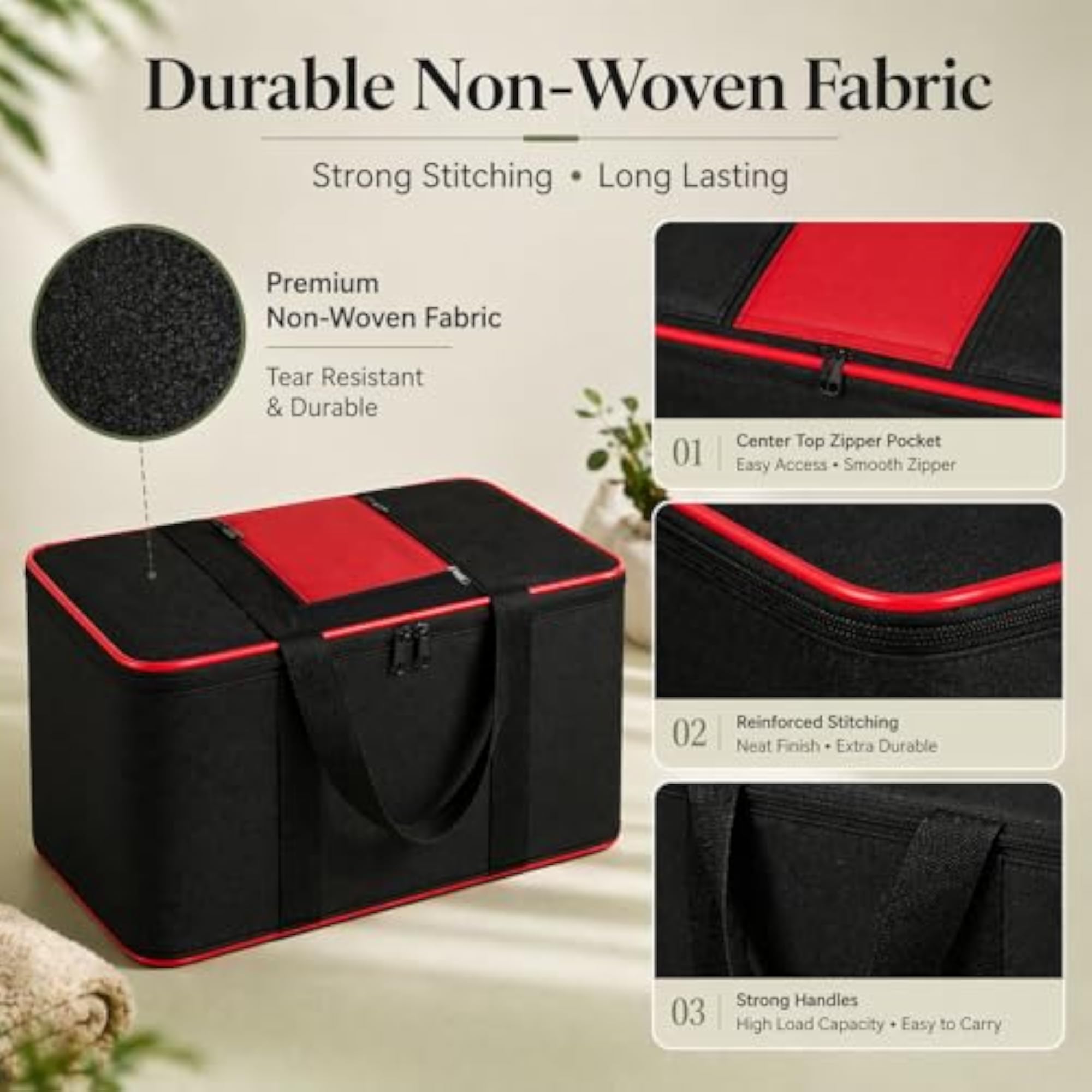 Underbed Storage Bags for Clothes, Pack of 4