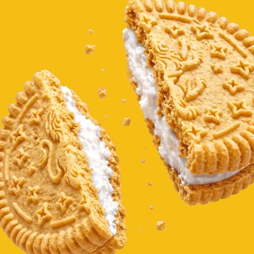 Image of Rip Van LEOs - Golden Vanilla Sandwich Cookies - Low Sugar Snack Cookies - Low Carb Snack - Diabetic Snacks - 40 Low Sugar Cookies (10 Packs of 1.69oz)
