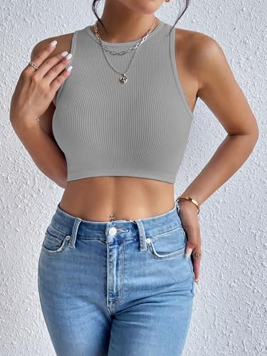 Image of Toochki Tops for Women Crop Top for Women's Tank Activewear Tee Sports Western Casual Cotton Camisole Pack of 2 Combo