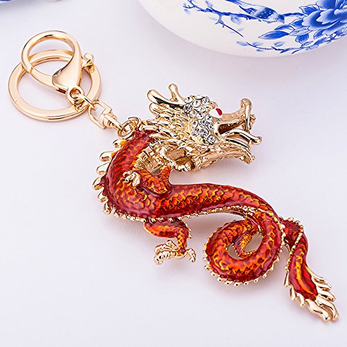 TREESTAR - Portachiavi a forma di drago, con