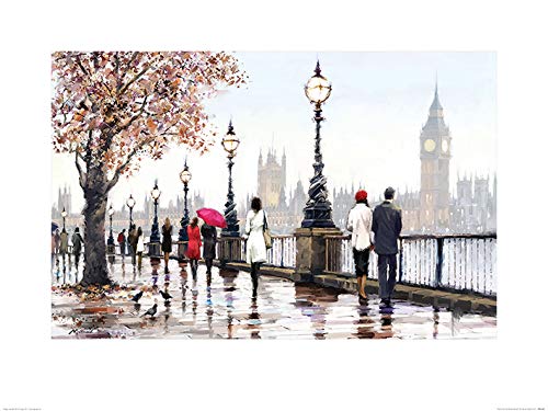 The Art Group Richard Macneil (Thames View) -Art Print 60 x 80cm, Paper, Multicoloured, 60 x 80 x 1.3 cm, Multicolor, 80L x 60W cm