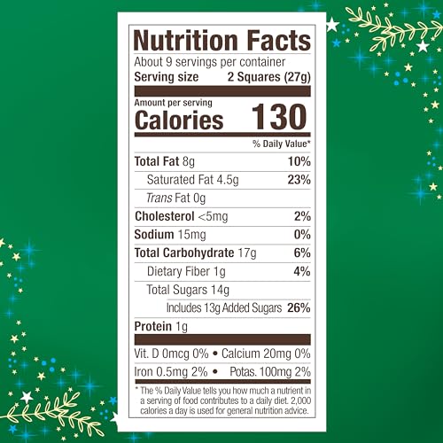 Image of GHIRARDELLI Holiday Classic Chocolate Assortment SQUARES - Limited Edition Milk & Dark Chocolate Candy with Caramel and Mint Flavors, Individually Wrapped, 8.6 oz Bag (Pack of 2)