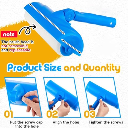 Rodillo de pintura de techo extensible para solucionar manchas en suelos 8