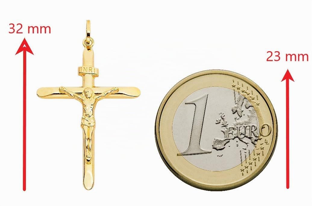 PRINS JEWELS Anhänger Kreuz Mit Jesus 18 Karat 750 Gelbgold Unisex