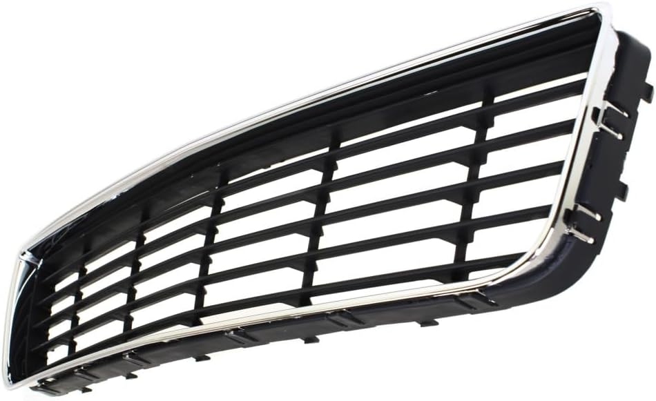 KarParts360 For Chevy Impala 2006 07 08 09 10 2011 Bumper Grille | Front | Made of Plastic | Chrome Shell | With Dark Gray Insert | Replacement For GM1036106 | 10333711
