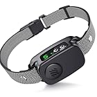 Bark Collar, Dog Bark Collar for Large Medium Dogs with 5 Adjustable Sensitivity, Automatic Barking Collar with 3 Training Modes, Anti bark Collars for Dogs (Matte Black)