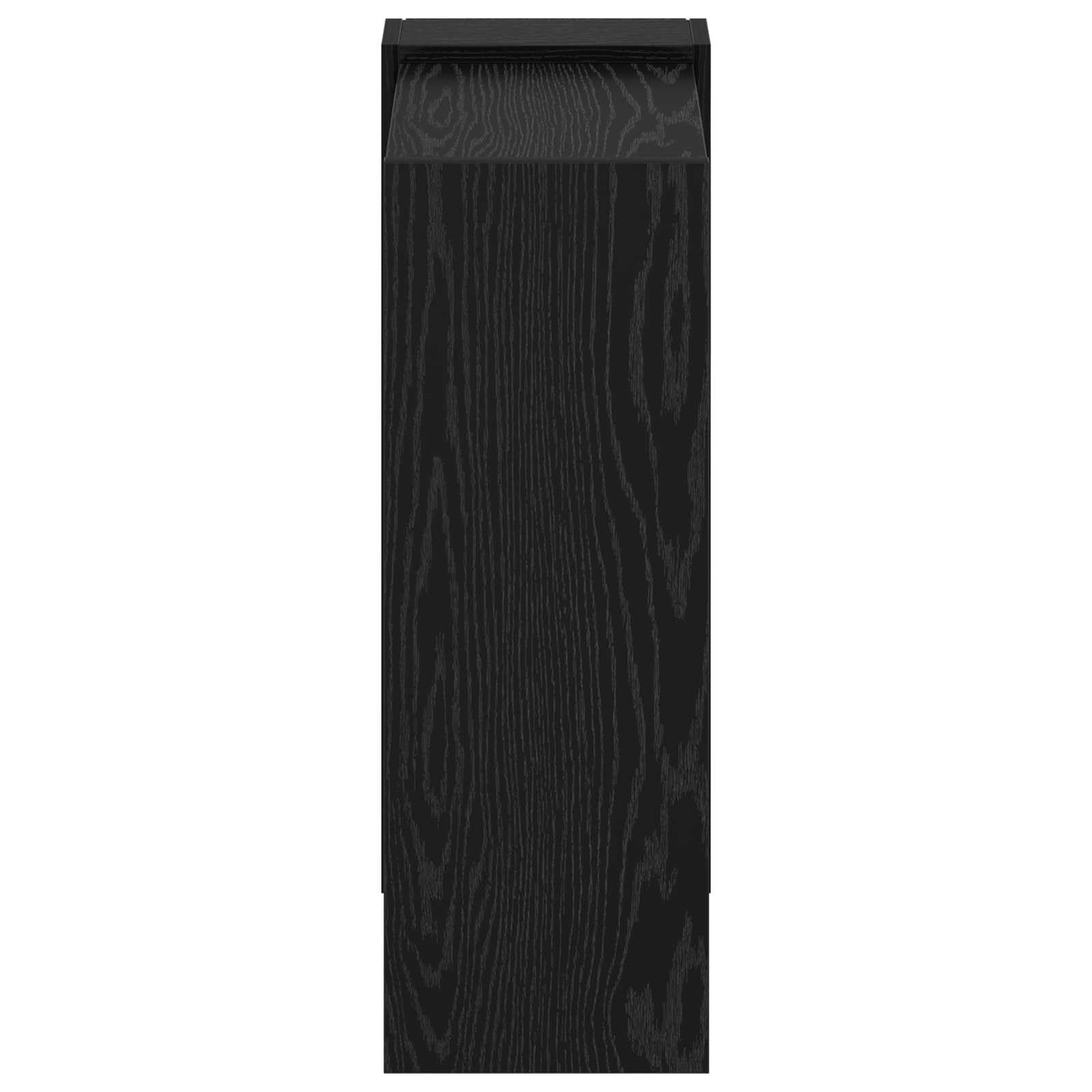 Estantería (2 estantes, 52 x 25 x 71,5 cm), color negro